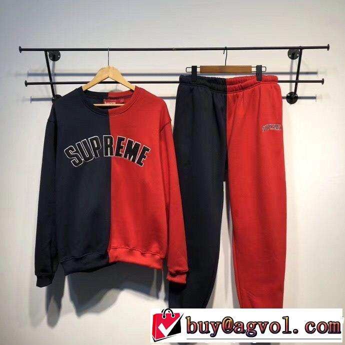 先行受注 シュプリーム SUPREME 大人っぽく知的な 2色選択可 上下セット 2018年秋冬入荷