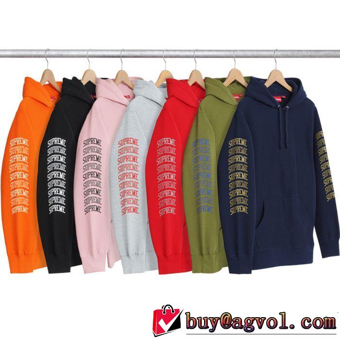 すっかり定番化SUPREME Sleeve Arc Hooded Sweatshirt 多色選択可パーカー2018最安値！