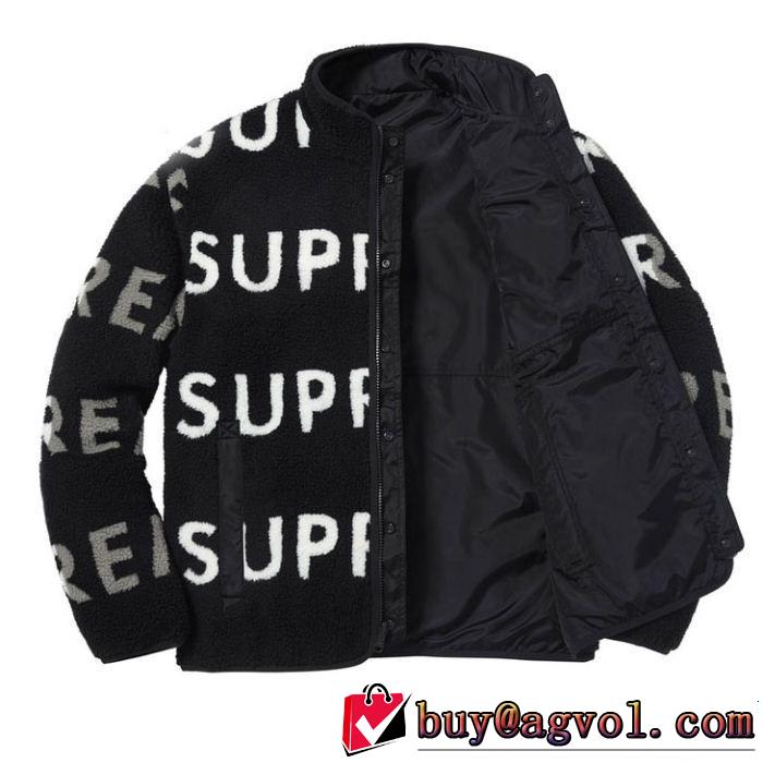 Jacket シュプリーム SUPREME ブルゾン 3色可選 Supreme 18FW Reversible Logo Fleece 今年人気定番