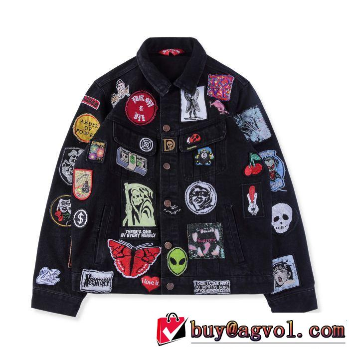 デニムジャケット シュプリーム SUPREME 2018人気の主流アイテム Supreme PATCHES DENIM TRUCKER JACKET