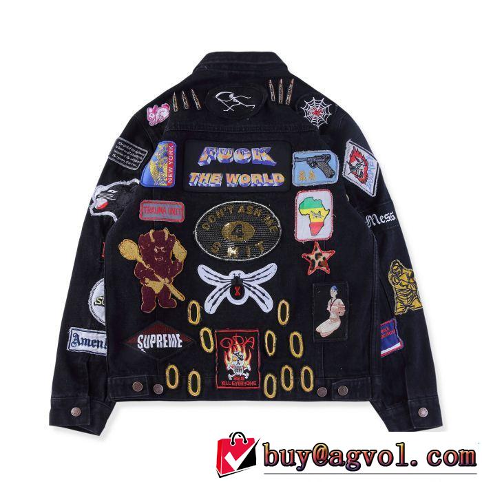 デニムジャケット シュプリーム SUPREME 2018人気の主流アイテム Supreme PATCHES DENIM TRUCKER JACKET