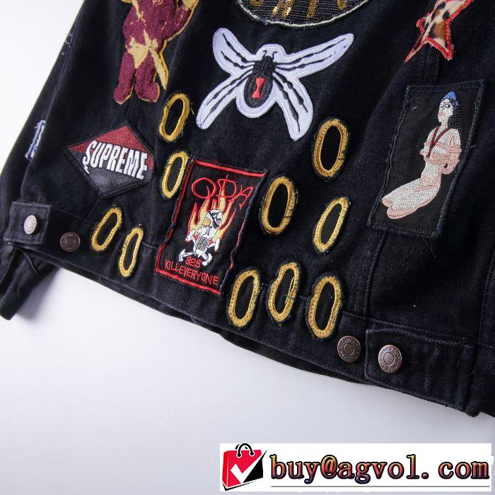 デニムジャケット シュプリーム SUPREME 2018人気の主流アイテム Supreme PATCHES DENIM TRUCKER JACKET