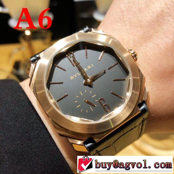 プレゼントに 2018春夏新作 多色可選 ブルガリ BVLGARI 男性用腕時計～希少