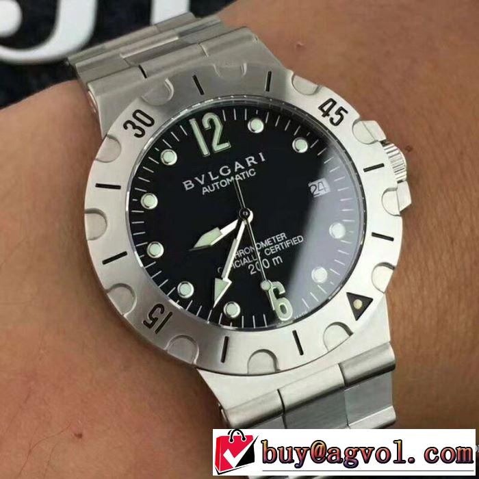  人気上昇夏 2018春夏新作完売品！2色可選 ブルガリ BVLGARI 男性用腕時計