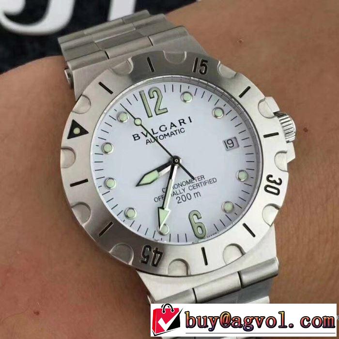 人気上昇夏 2018春夏新作完売品！2色可選 ブルガリ BVLGARI 男性用腕時計