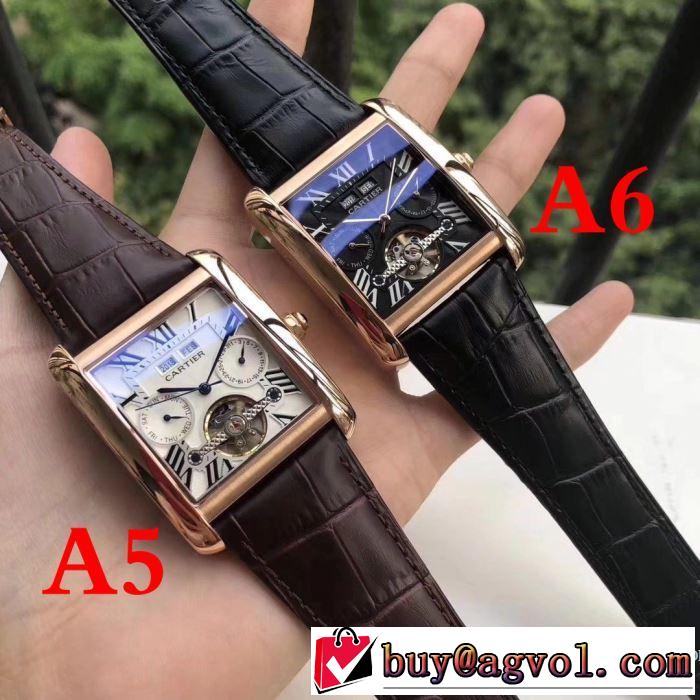 2018春夏新作多色可選 有名人の愛用品カルティエ CARTIER 男性用腕時計贈り物にも◎