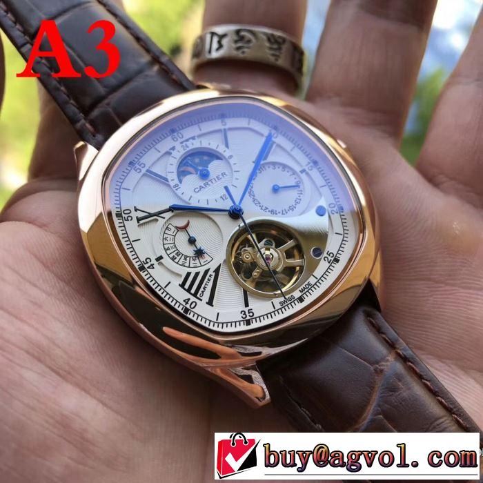 めちゃくちゃお得 2018春夏新作 4色可選お買得 カルティエ CARTIER 男性用腕時計