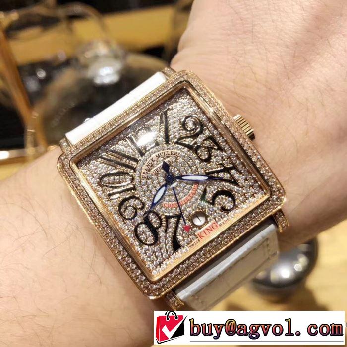 高級ダウンのフィルパワーについて 2018春夏新作 フランクミュラー FRANCK MULLER 男性用腕時計 4色可選