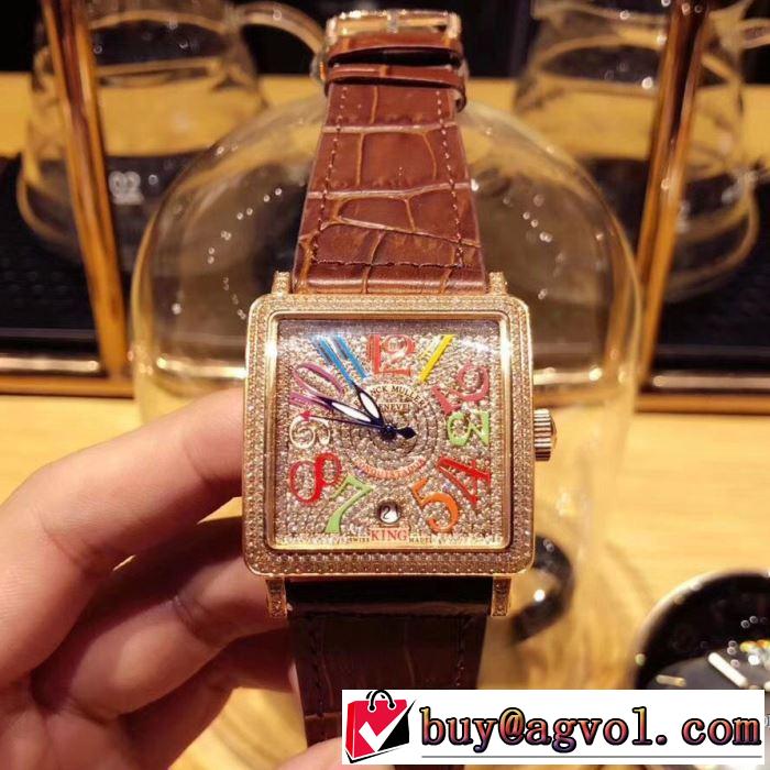 高級ダウンのフィルパワーについて 2018春夏新作 フランクミュラー FRANCK MULLER 男性用腕時計 4色可選