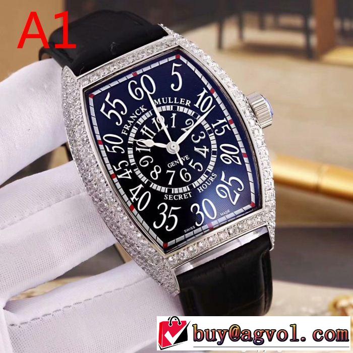 人気急上昇中 ミネラルガラス 4色可選 フランクミュラー FRANCK MULLER 2018男性用腕時計 絶妙な新商品