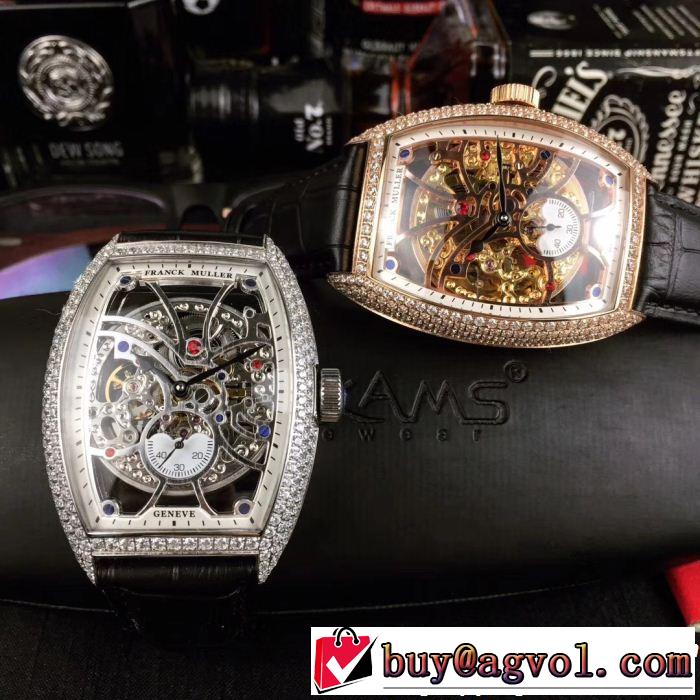  上品でベーシック 機械式（自動巻き）2018年秋冬入荷 男性用腕時計 FRANCK MULLER 2色可選 フランクミュラー