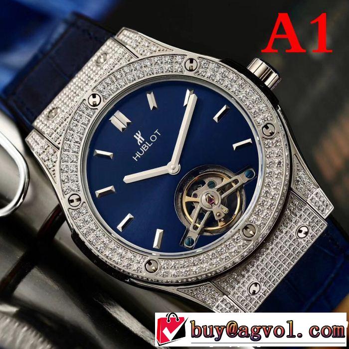 機械式（自動巻き）ウブロ HUBLOT 毎年流行り定番アイテムおすすめ 男性用腕時計 4色可選