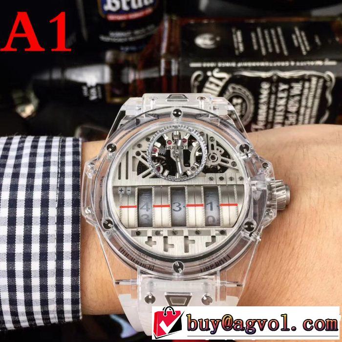 3色可選 ウブロ大胆なデザイン 男性用腕時計2018最高ランキングHUBLOT 超お買い得