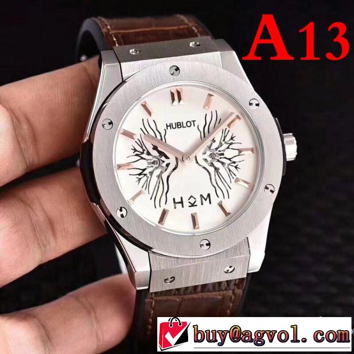 人気商品 2018春夏新作 男性用腕時計 首胸ロゴ  多色可選 ウブロ HUBLOT