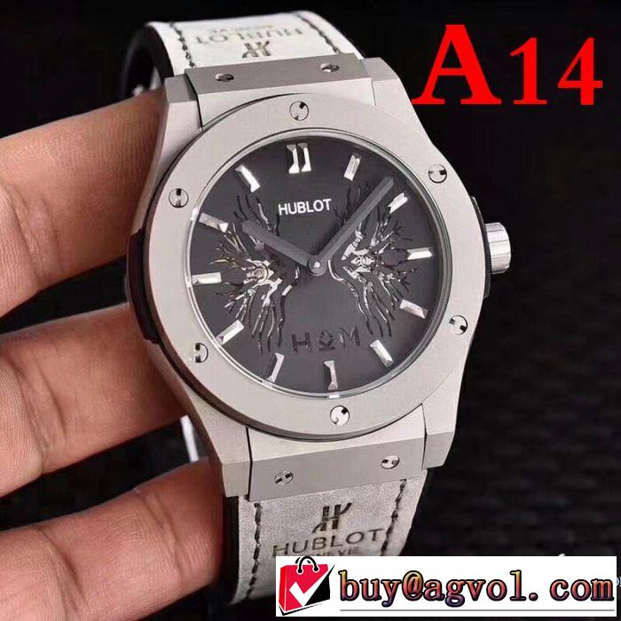人気商品 2018春夏新作 男性用腕時計 首胸ロゴ  多色可選 ウブロ HUBLOT