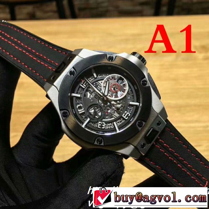 上品でベーシック ウブロ HUBLOT 男性用腕時計 2色可選大人っぽく知的な