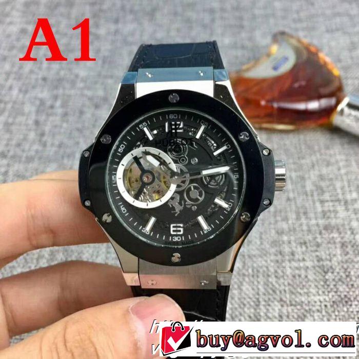高感度アイテムウブロ HUBLOTすっかり定番化 男性用腕時計 4色可選希少価値大