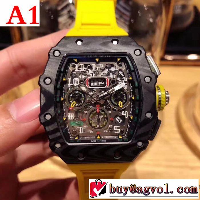 爆買い大人気2018春夏新作 超目玉リシャールミル RICHARD MILLE 男性用腕時計多色可選