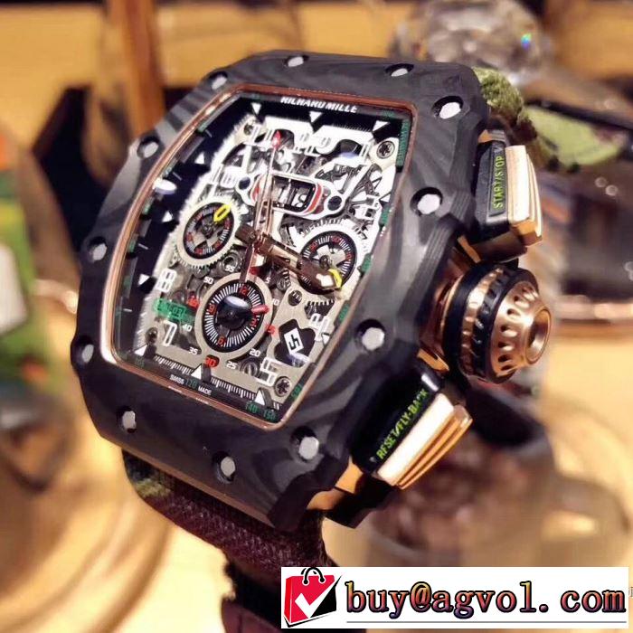 爆買い大人気2018春夏新作 超目玉リシャールミル RICHARD MILLE 男性用腕時計多色可選