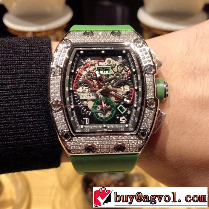 大好評2018春夏新作 2色可選 RICHARD MILLE 男性用腕時計ファッション 人気 リシャールミル