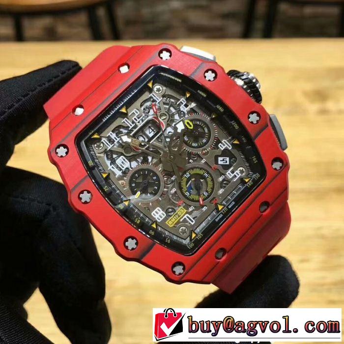  絶妙な新商品 リシャールミル RICHARD MILLE 機械式（自動巻き）男性用腕時計 3色可選 春夏超人気の最新作