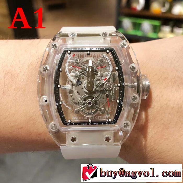 機械式（自動巻き 男性用腕時計リシャールミル RICHARD MILLE2018秋冬の定番新品到来! 2色可選