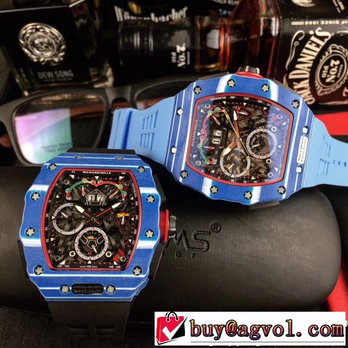 リシャールミル RICHARD MILLE 2018秋冬の定番新品到来! 2色可選 男性用腕時計注目美品