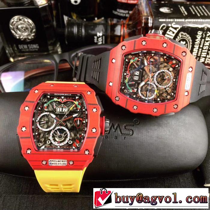 有名人同じアイテム 男性用腕時計リシャールミル2018年人気満々のブランド RICHARD MILLE 3色可選