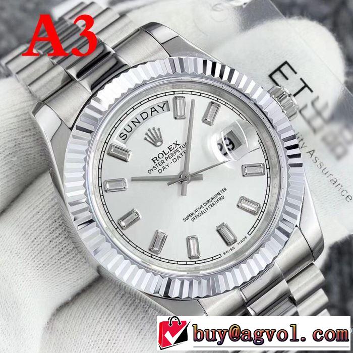 目玉商品 2018春夏新作 3色可選 肌触りの気持ちい? ロレックス ROLEX 男性用腕時計