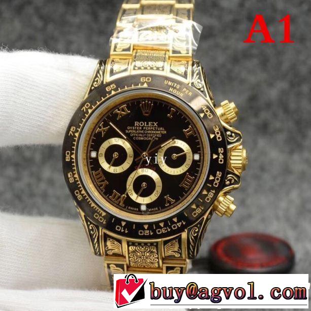 2018新作入荷格安ROLEXロレックス 時計 コピーメンズクロノグラフ日付表示ビズネス紳士腕時計おしゃれウォッチギフト全10色