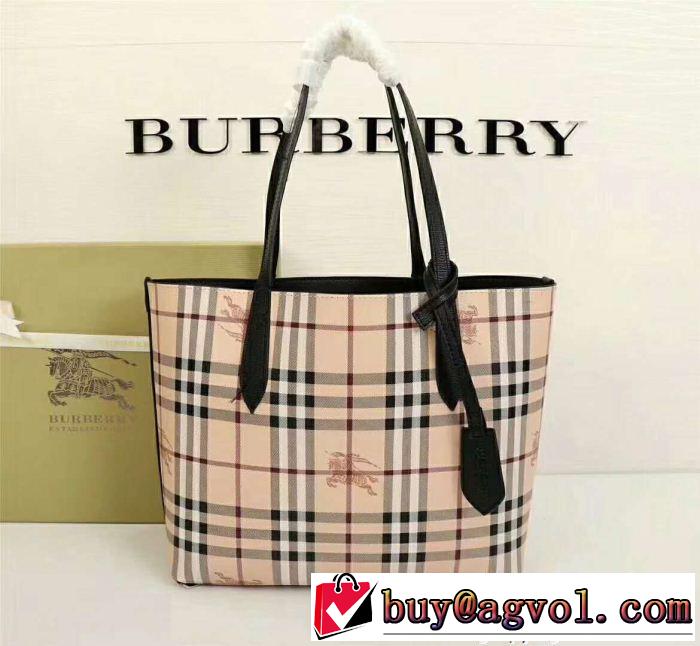  話題の新作到着！ BURBERRY バーバリー トートバッグ 4色可選 圧倒的人気新着