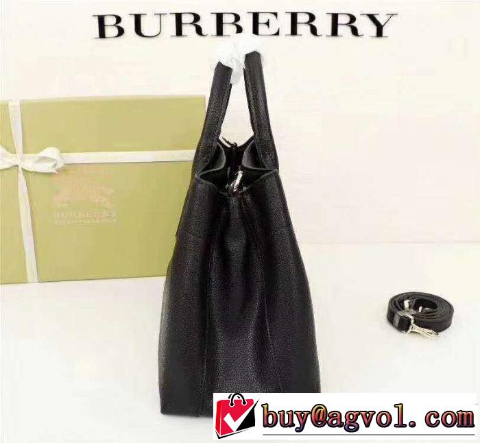 都会的な印象Burberryバーバリースーパーコピーレディーストートバッグショルダー付き本革採用