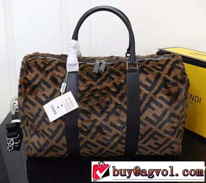  フェンディ FENDI 2018秋冬の定番新品到来! キャリーバッグ  大胆なデザイン 