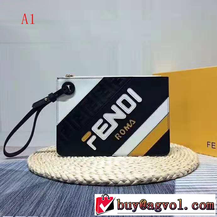  4色可選  秋冬トレンド フェンディ FENDI ポーチ 人気デザインで欲しい 