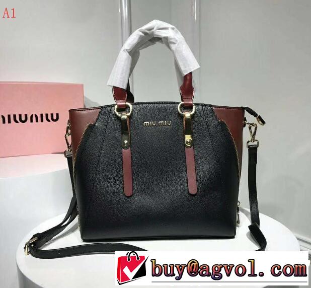  個性的なモデル　定番品質保証　超定番人気　ミュウミュウ MIUMIU  トートバッグ 4色可選