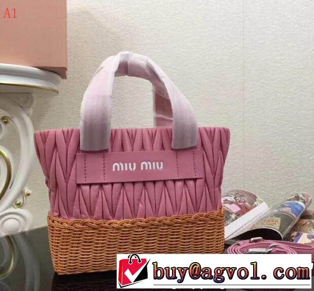  秋冬超人気の最新作　トートバッグ 3色可選　ミュウミュウ MIUMIU  魅力をプラス