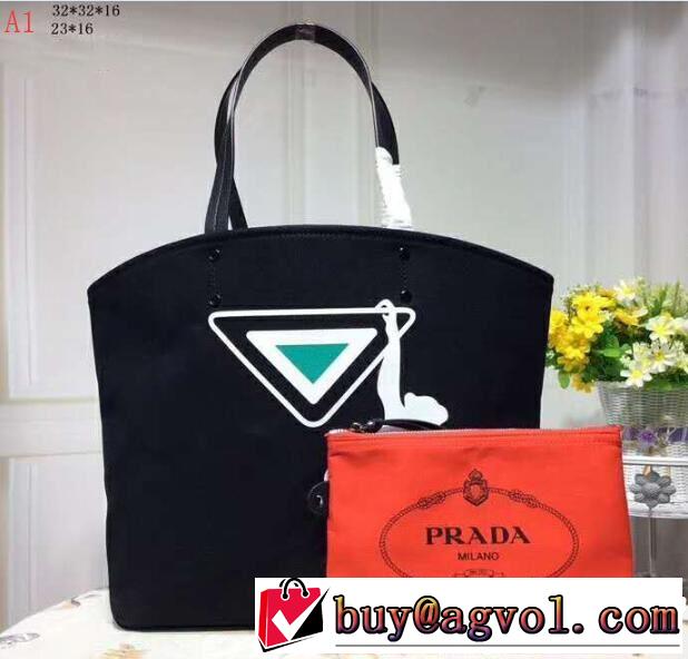 今季爆発的な人気　稀少*入手困難　3色可選  トートバッグ　注目美品　PRADA プラダ