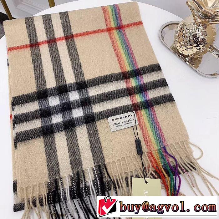 新季度 3色可選 人目を引く存在感 バーバリー 海外先行発売！BURBERRY ロングマフラー