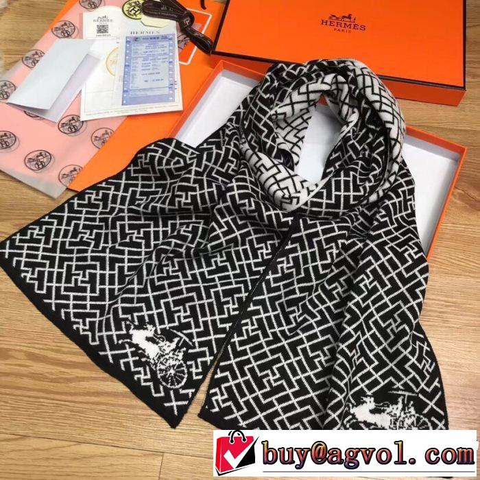 HERMES 超お買い得 ロングマフラー 2018年人気満々のブランド 2色可選 エルメス