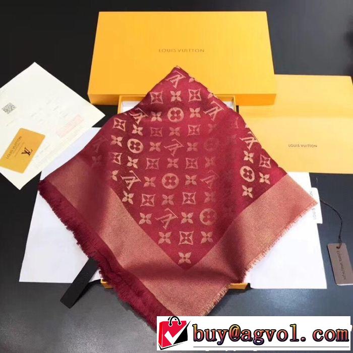 話題の新作到着！ ルイ ヴィトン LOUIS VUITTON 多色可選 スカーフ 2018年人気満々のブランド