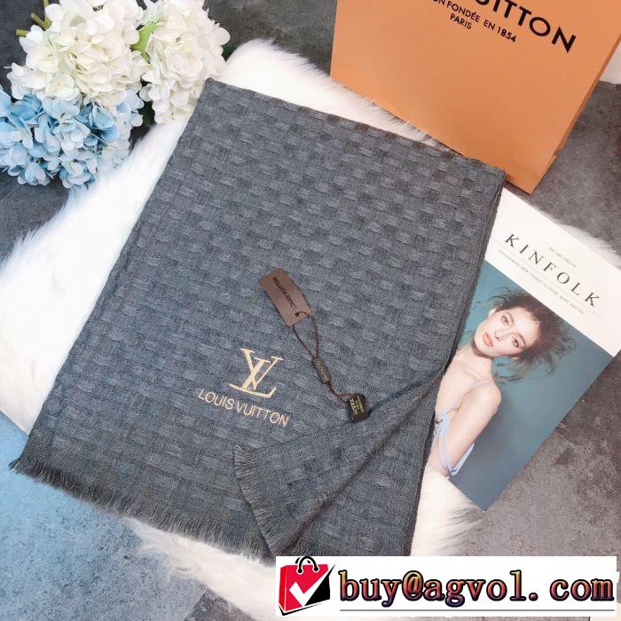  毎年流行り定番アイテムおすすめ ルイ ヴィトン LOUIS VUITTON スカーフ 3色可選 秋冬セール