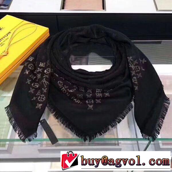 2018年秋冬入荷 ルイ ヴィトン稀少*入手困難  LOUIS VUITTON ロングマフラー 華やかさ満点