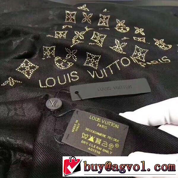 2018年秋冬入荷 ルイ ヴィトン稀少*入手困難  LOUIS VUITTON ロングマフラー 華やかさ満点