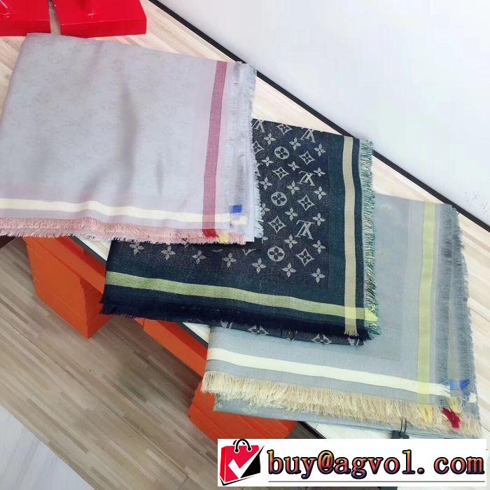 3色可選人気急上昇中 ルイ ヴィトン LOUIS VUITTON 稀少*入手困難 ロングマフラー 2018新品入荷