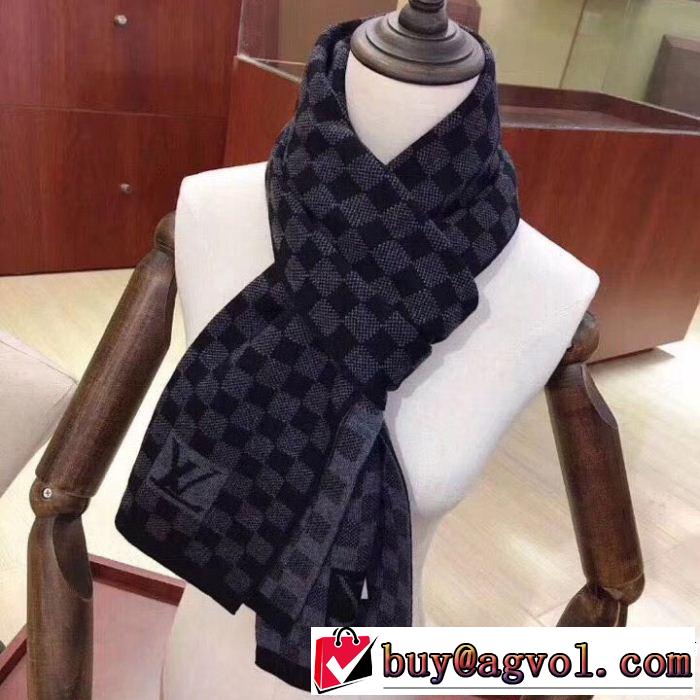 2018【SALE！】 LOUIS VUITTON 在庫を確保 チェック柄 ルイ ヴィトンロングマフラー 2色可選