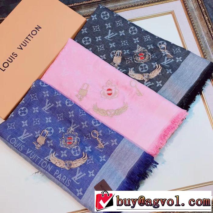  手頃価格ルイ ヴィトン LOUIS VUITTON 2018秋冬の定番新品到来! ロングマフラー 3色可選