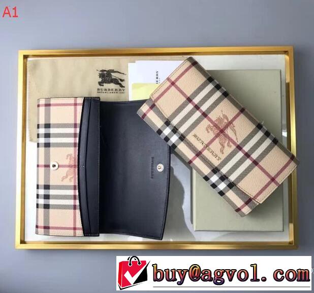 バーバリー人気セール100%新品3色可選2018春夏新作  BURBERRY 長財布