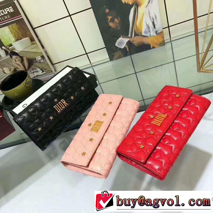 魅力ファッション　 2018春夏新作ディオール DIOR 長財布3色可選