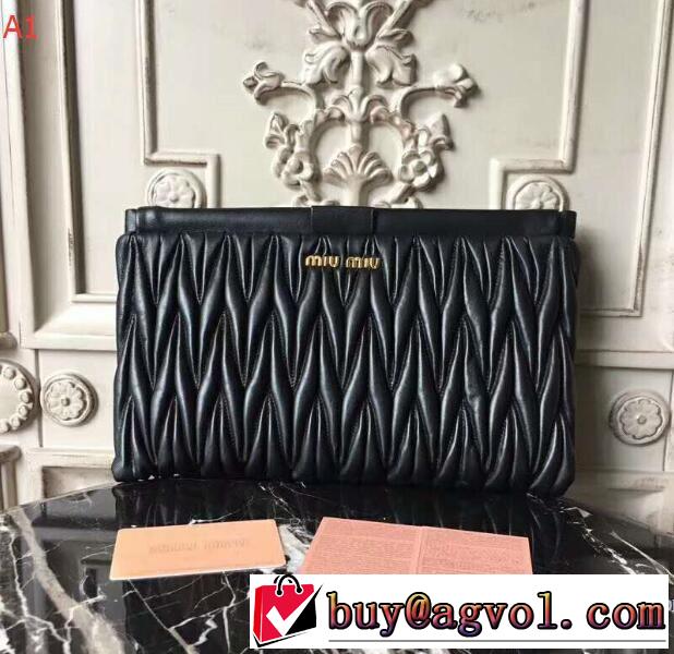 2018春夏新作綺麗に決まるフォルム！ ミュウミュウ MIUMIU 長財布 4色可選
