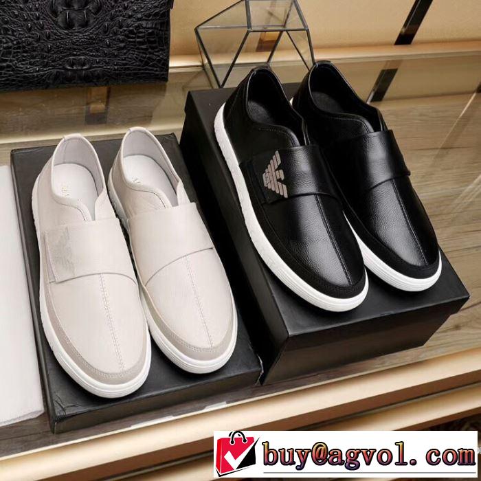 2018最安値！アルマーニ ARMANI 2色可選 カジュアルシューズSALE品追加